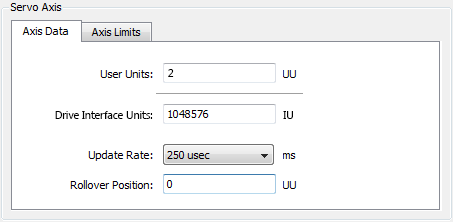 Servo Axis - Axis Data